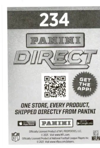 Panini Direct advertisement for 2021 Panini Stickers Bradley Chubb Star Foil Denver Broncos