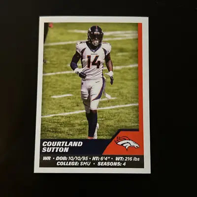 Courtland Sutton 2021 Panini Stickers #239 Denver Broncos NFL Football Card NM-MT