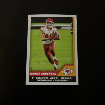 Daniel Sorensen Kansas City Chiefs NFL football card from 2021 Panini Stickers collection