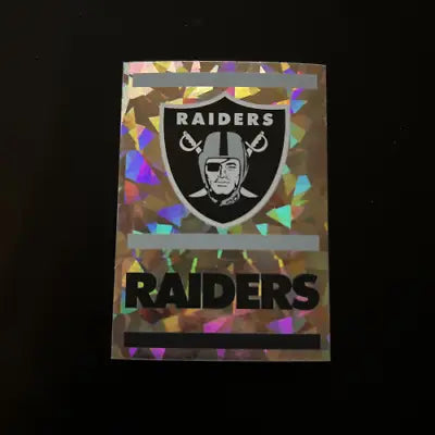 Las Vegas Raiders logo sticker from 2021 Panini Stickers NFL Football Card