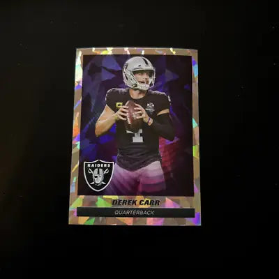 Derek Carr 2021 Panini Stickers #264 STAR FOIL Las Vegas Raiders Football Card