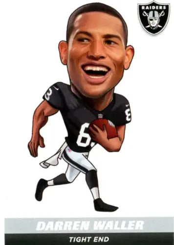 Darren Waller caricature from 2021 Panini Stickers featuring Las Vegas Raiders NFL