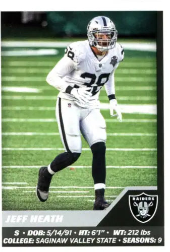 Jeff Heath 2021 Panini Stickers #278 Las Vegas Raiders Football Card NM-MT