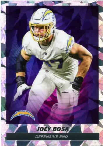 Joey Bosa football card from 2021 Panini Stickers for Los Angeles Chargers fans