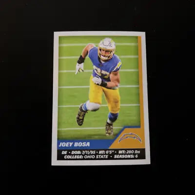 2021 Panini Stickers #291 Joey Bosa Los Angeles Chargers NFL Football Card NM-MT