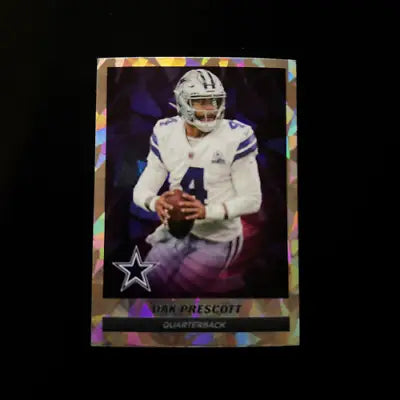 Dak Prescott football card from 2021 Panini Stickers #298 for Dallas Cowboys fans