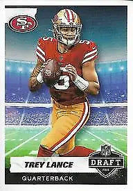 Trey Lance Draft Rookie Card from 2021 Panini Stickers San Francisco 49ers NFL