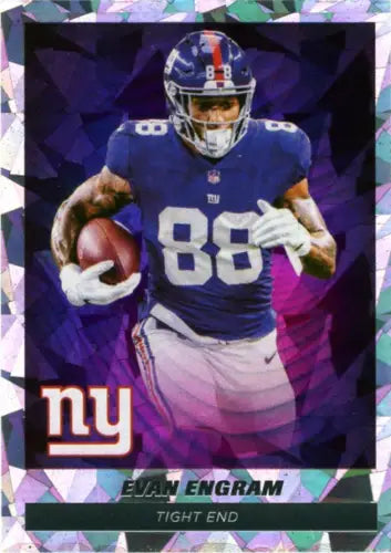 Evan Engram Star Foil Football Card from 2021 Panini Stickers New York Giants NM-MT