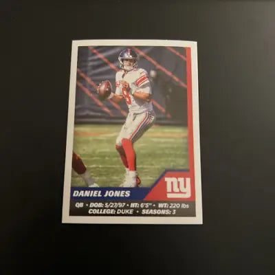 2021 Panini Stickers #315 Daniel Jones New York Giants NFL Football Card NM-MT