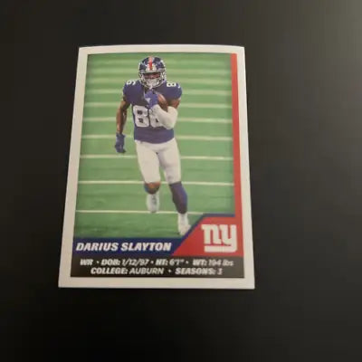 Darius Slayton New York Giants Panini Stickers football card 2021 NM-MT condition