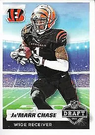 2021 Panini Stickers #33 Ja’Marr Chase Draft Rookie Cincinnati Bengals Football Card