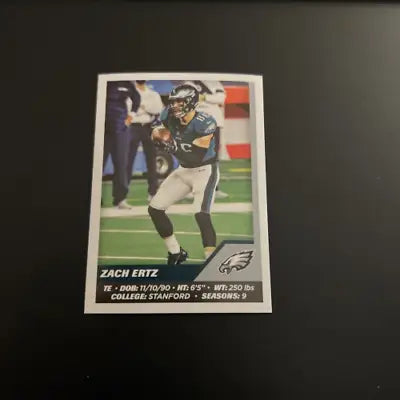 Zach Ertz 2021 Panini Stickers #339 Philadelphia Eagles NFL Football Card NM-MT