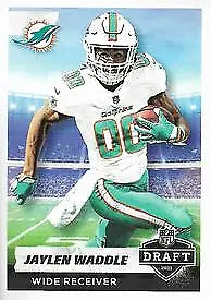 Jaylen Waddle 2021 Panini Stickers #34 Draft Rookie Miami Dolphins NFL card