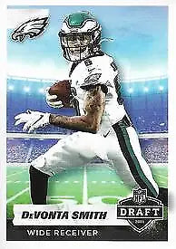 2021 Panini Stickers #35 DeVonta Smith Draft Rookie Philadelphia Eagles Football Card