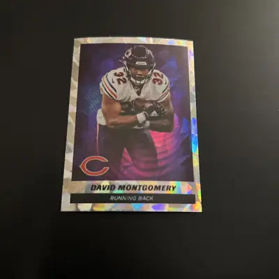 David Montgomery 2021 Panini Stickers STAR FOIL football card Chicago Bears collectible