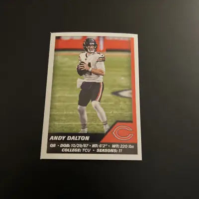 Andy Dalton Chicago Bears 2021 Panini Stickers #363 NFL Football Card NM-MT