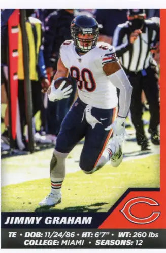 Jimmy Graham Chicago Bears Football Card from 2021 Panini Stickers NM-MT Condition