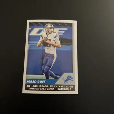 Jared Goff Detroit Lions 2021 Panini Stickers #379 NFL Football Card NM-MT