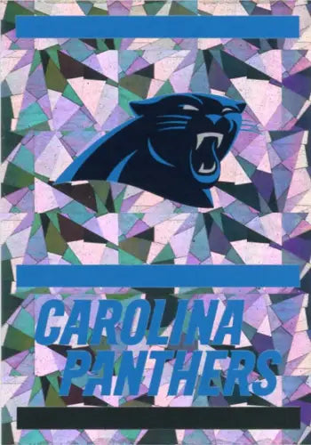 Carolina Panthers logo on 2021 Panini Stickers #439 NFL Team Football collectible item