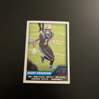 Robby Anderson Carolina Panthers 2021 Panini Stickers #447 football card NM-MT