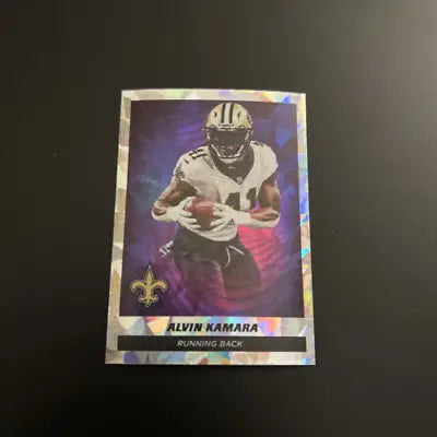 2021 Panini Stickers #456 Alvin Kamara STAR FOIL New Orleans Saints NFL card