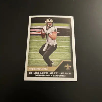 Taysom Hill 2021 Panini Stickers #460 New Orleans Saints Football Card NM-MT