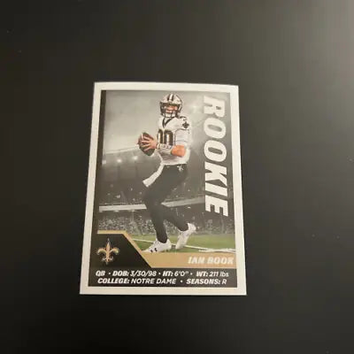 Ian Book rookie card from 2021 Panini Stickers #461 for New Orleans Saints fans