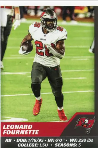 2021 Panini Stickers #478 Leonard Fournette Tampa Bay Buccaneers Football Card NM-MT