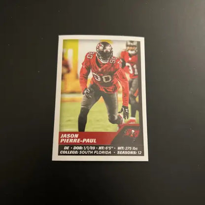 Jason Pierre-Paul 2021 Panini Stickers #483 Tampa Bay Buccaneers Football Card