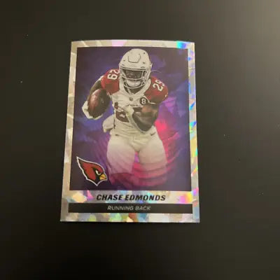 Chase Edmonds Star Foil football card from 2021 Panini Stickers Arizona Cardinals NM-MT