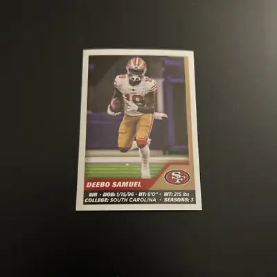 Deebo Samuel San Francisco 49ers football card from 2021 Panini Stickers #528 NM-MT