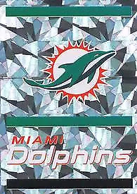 2021 Panini Stickers #55 Miami Dolphins Logo FOIL NFL Football Card featuring Miami Dolphins logo