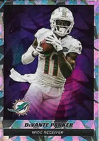 2021 Panini Stickers DeVante Parker STAR FOIL Miami Dolphins Football trading card