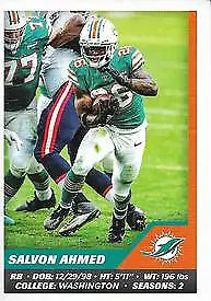 Panini Stickers 2021 Salvon Ahmed Miami Dolphins NFL Football Card NM-MT for collectors