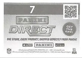 Black and white Panini Direct NFL trading card box for 2021 AFC Wild Card Round