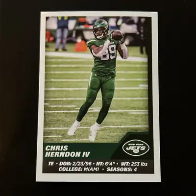 2021 Panini Stickers #99 Chris Herndon IV New York Jets NFL football card NM-MT