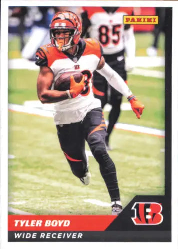 Tyler Boyd football card from 2021 Panini Stickers Cards featuring Cincinnati Bengals