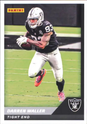 Darren Waller football card from 2021 Panini Stickers Cards featuring Las Vegas Raiders