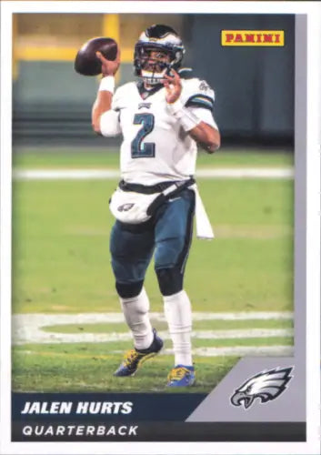 Jalen Hurts Philadelphia Eagles Panini Stickers Cards #57 football card NM-MT