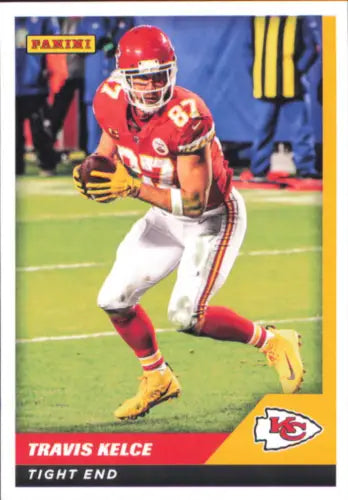 Travis Kelce Football Card from 2021 Panini Stickers Cards #67 Kansas City Chiefs