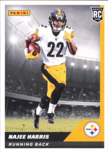 Najee Harris rookie card from 2021 Panini Stickers Cards Pittsburgh Steelers NM-MT