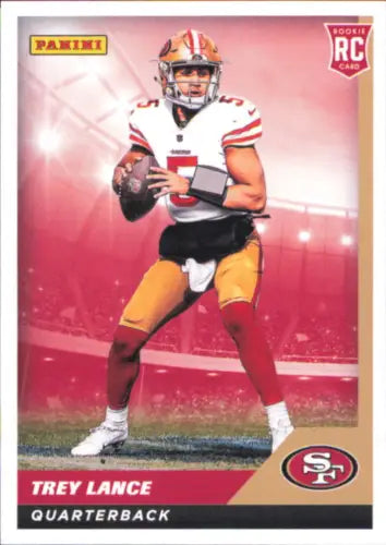 Trey Lance Rookie Card from 2021 Panini Stickers Cards San Francisco 49ers NFL