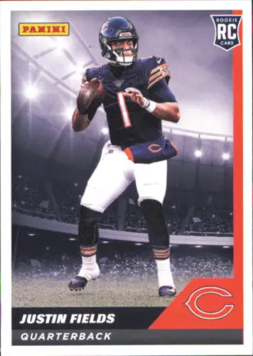 2021 Panini Stickers Justin Fields Rookie Card Chicago Bears Football NM-MT