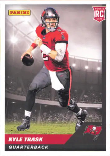 Kyle Trask rookie card from 2021 Panini Stickers Cards #95 Tampa Bay Buccaneers