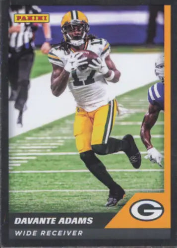 Davante Adams football card from 2021 Panini Stickers Cards Silver collection