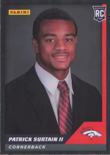 Patrick Surtain II rookie card from 2021 Panini Stickers Cards Silver for Broncos fans