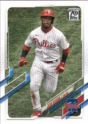 Jean Segura Philadelphia Phillies baseball card from 2021 Topps #109 NM-MT condition