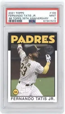 Graded Fernando Tatis Jr. baseball card from 2021 Topps 35th Anniversary collection