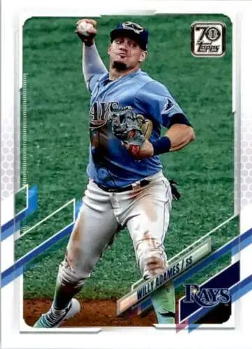 Willy Adames baseball card 2021 Topps #237 NM-MT original gloss Rays Simply Sandoval