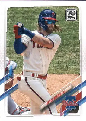 Bryce Harper Philadelphia Phillies MLB baseball card 2021 Topps #250 NM-MT condition